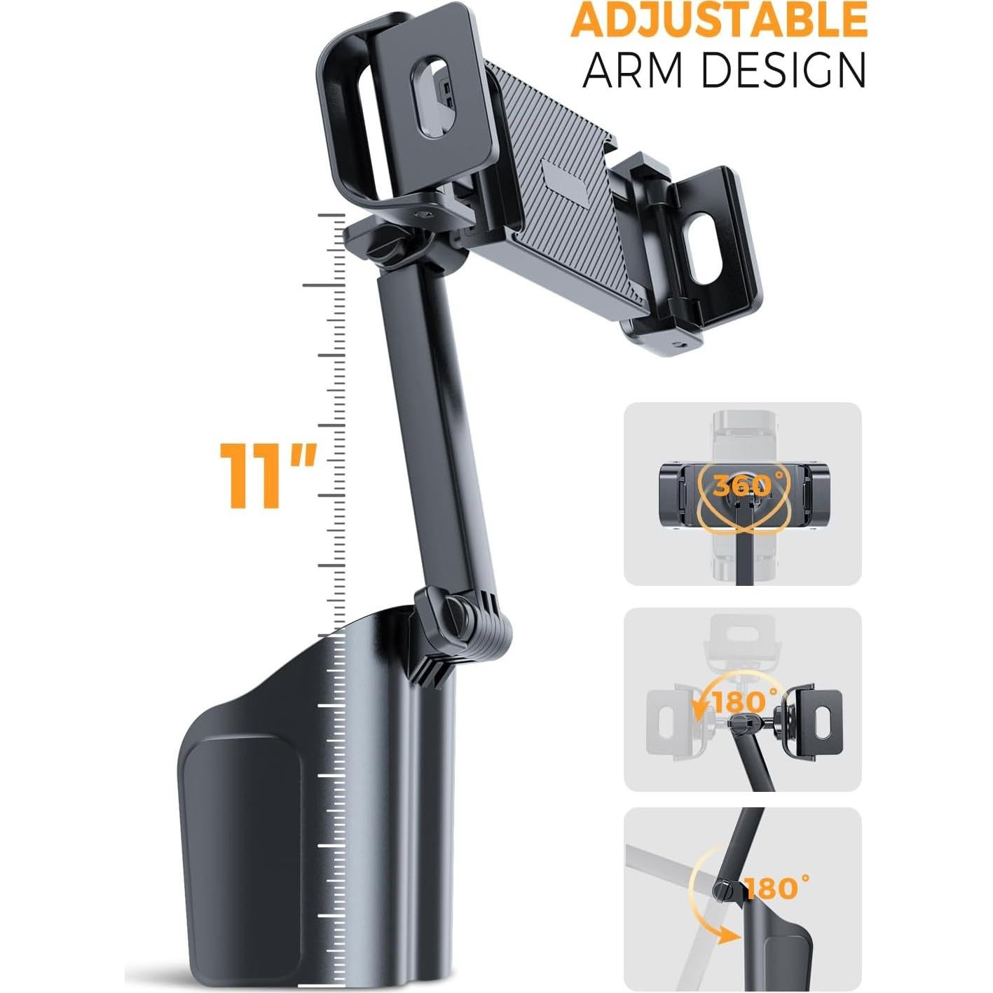 Soporte para Tablet eSamcore en Portavasos para Coche 6-11"