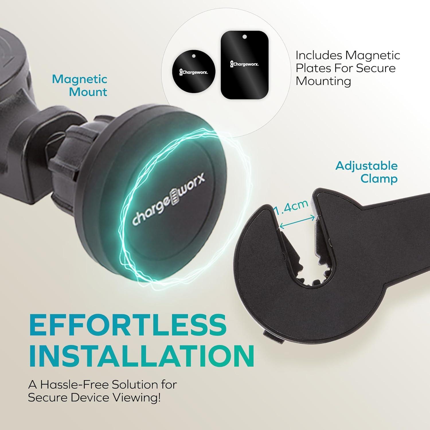 Soporte Magnético para Teléfono ChargeWorx CX9939BK 360°