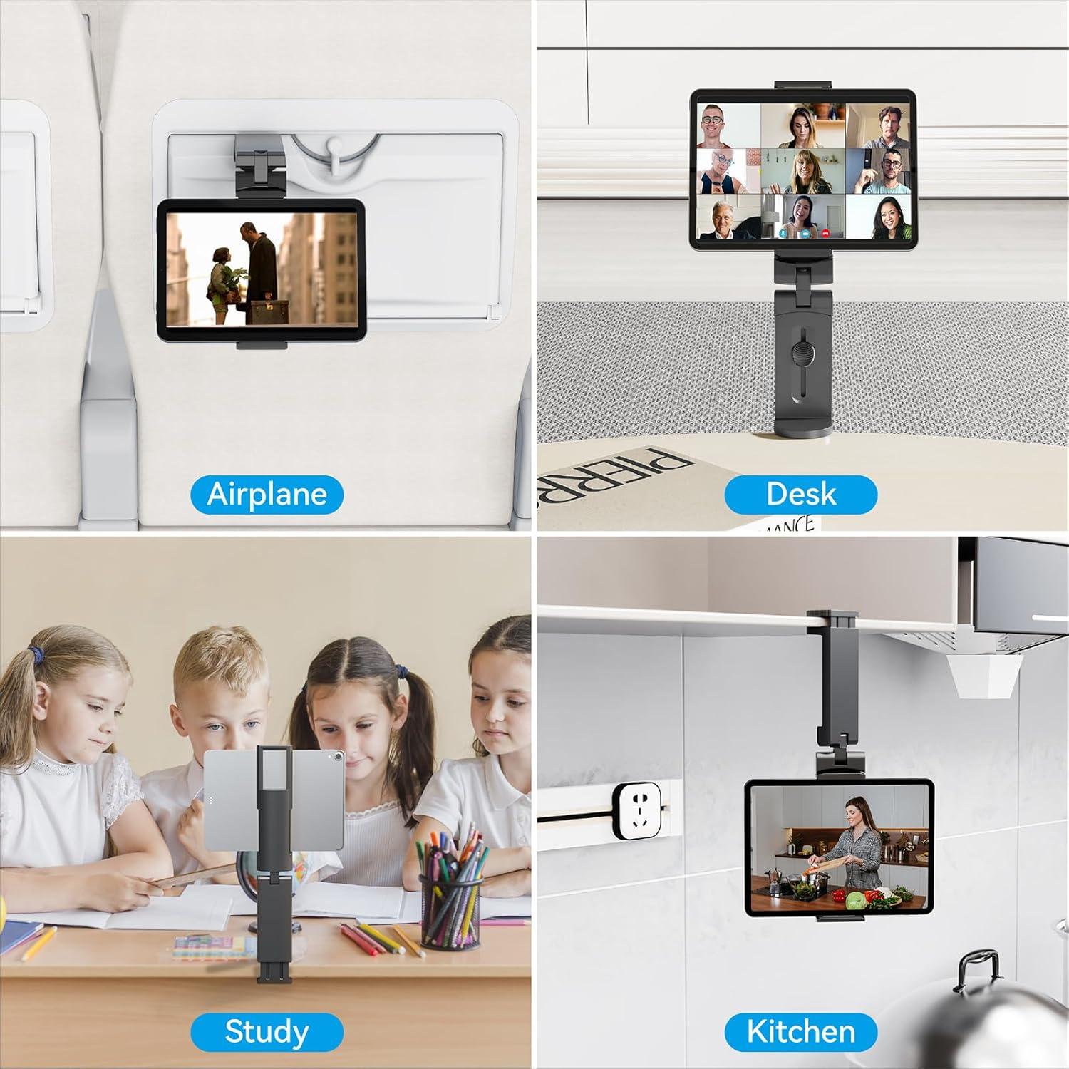 Soporte Plegable para Tabletas Huogantom 7-12" Rotación 360°