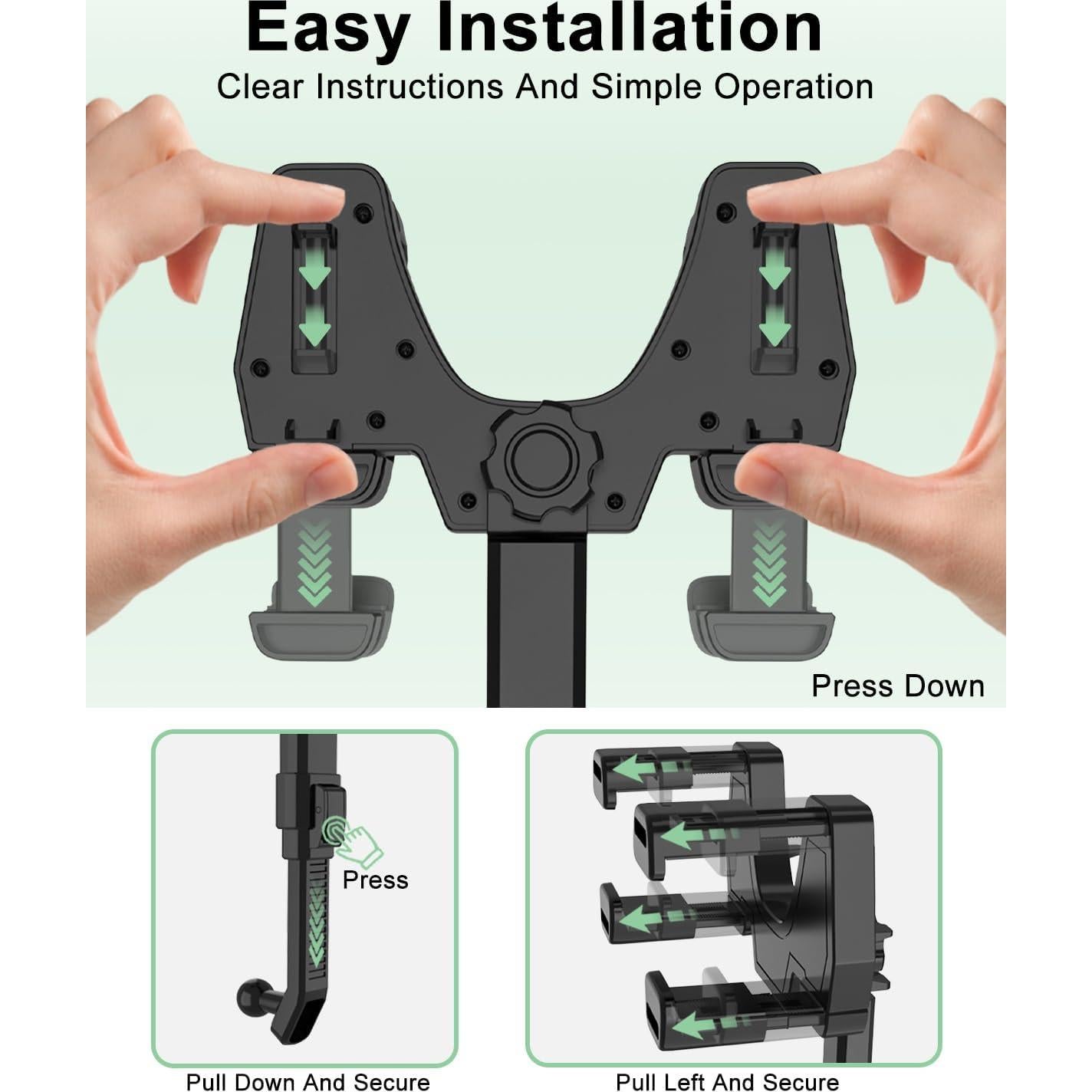 Soporte de Tableta para Espejo Retrovisor FreeSave 360° Ajustable