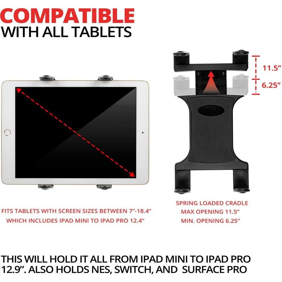 Soporte de Tableta Telescópico Tackform para Camiones 20-24"