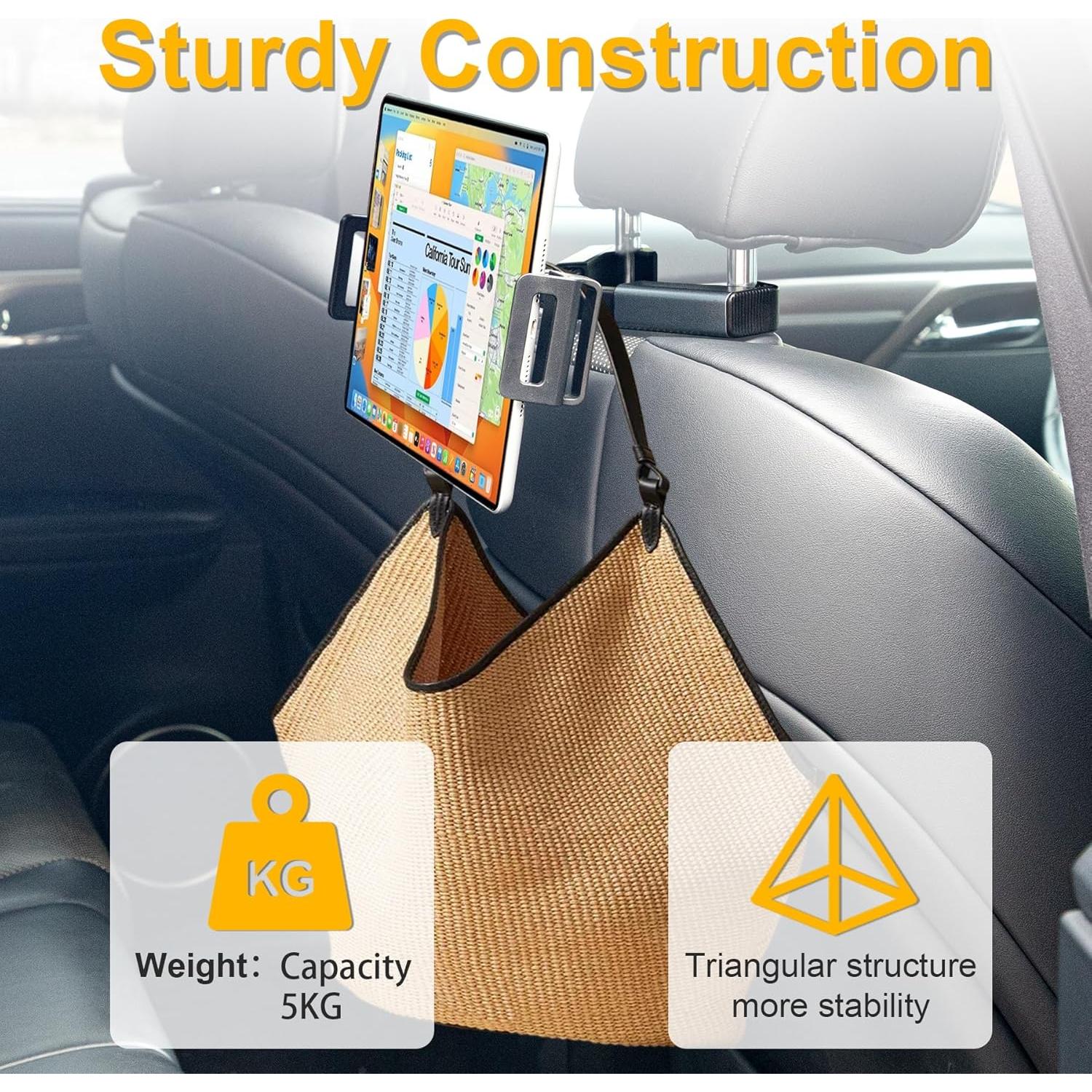 Soporte para iPad UREHEPO para Reposacabezas de Coche 11.94-33.02 cm