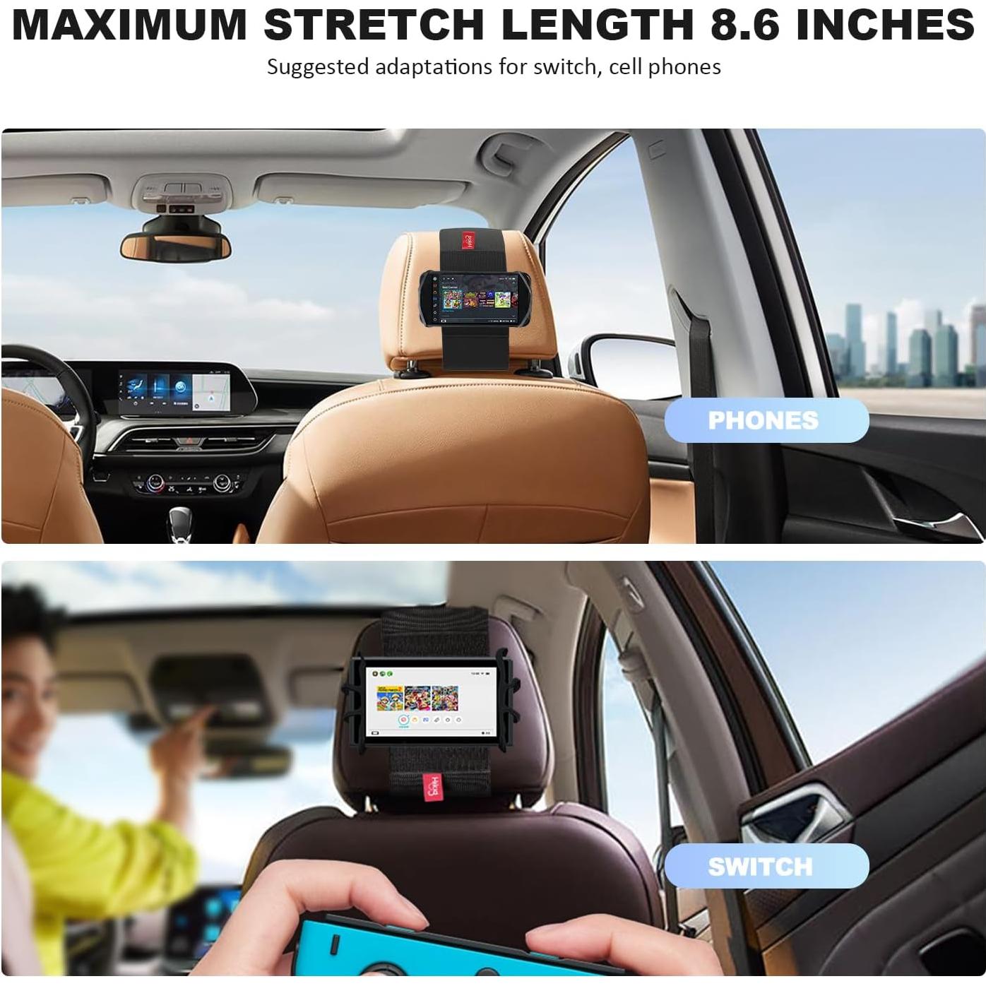 Soporte para Teléfono en Reposacabezas Z ZOTHINGTON - Ajustable