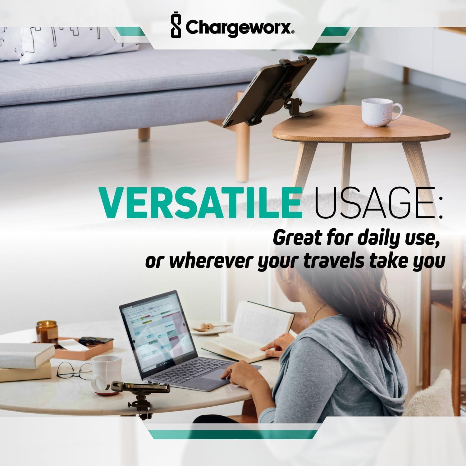 Soporte de Tableta Chargeworx para Avión y Tren 360°