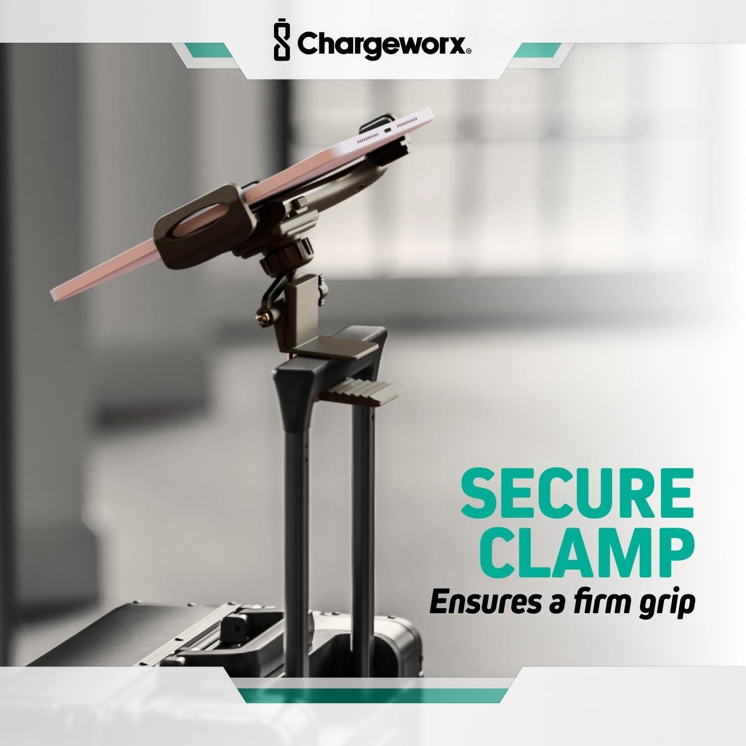 Soporte de Tableta Chargeworx para Avión y Tren 360°