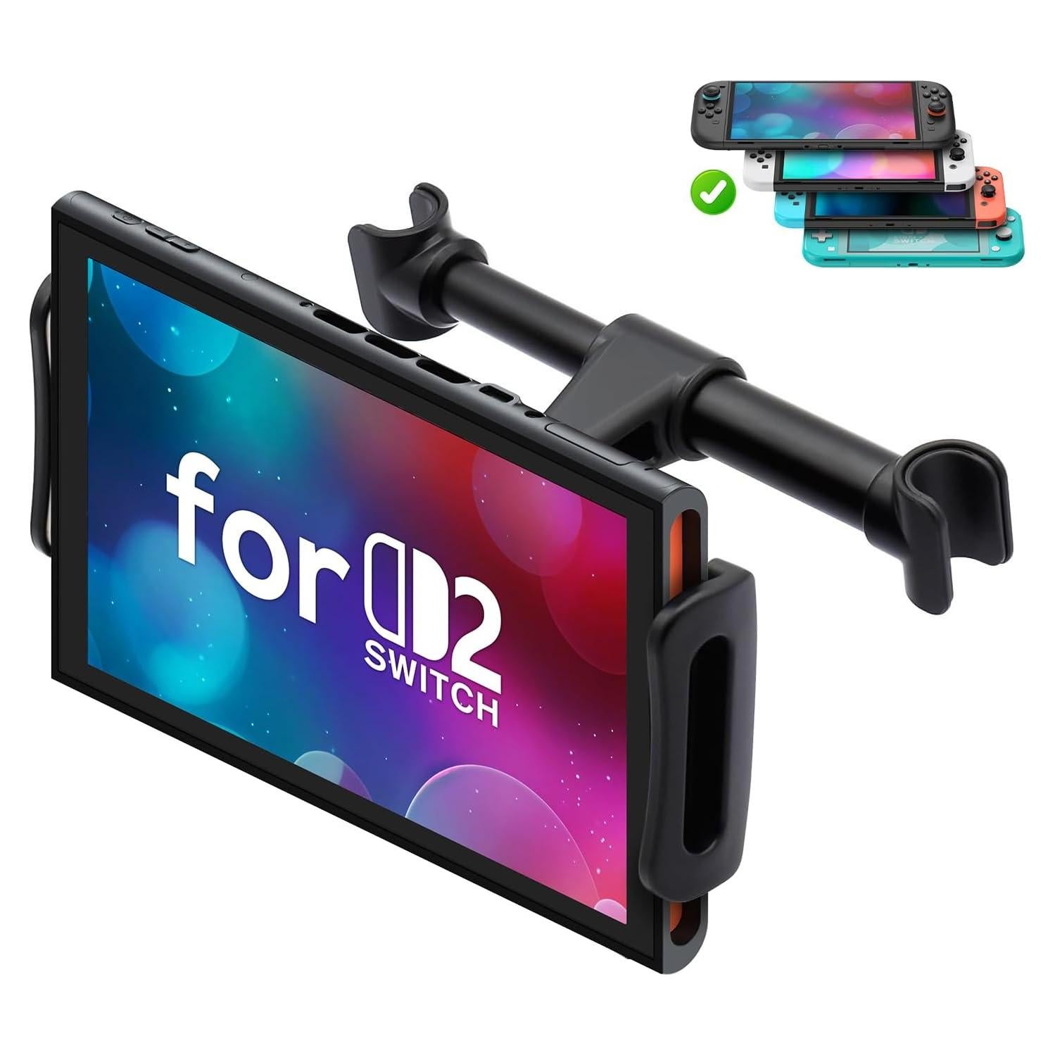 Soporte para Reposacabezas de Coche FYOUNG Ajustable Negro