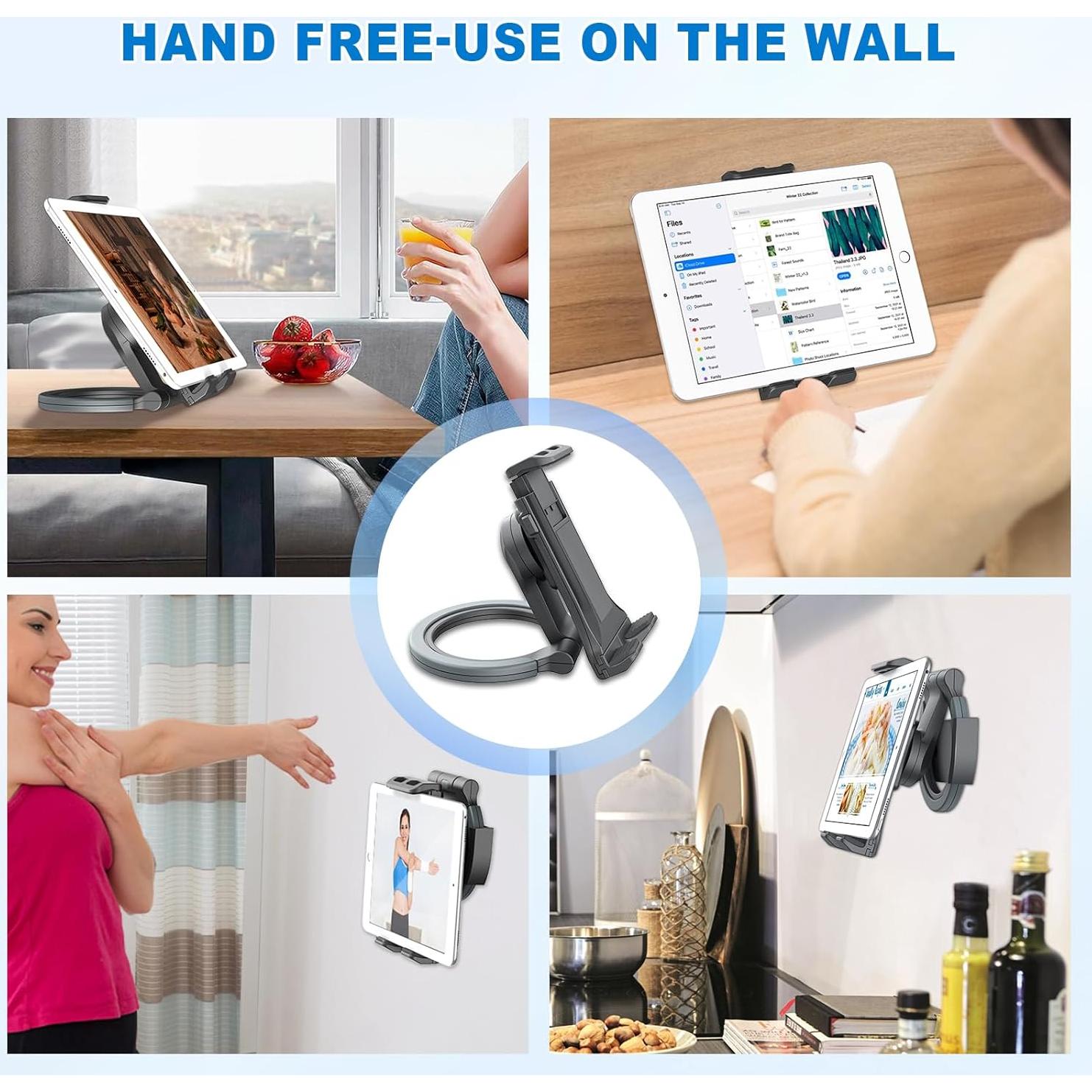 Soporte para Tableta de Coche Fosucwin 3 en 1 Negro 5-12.9"