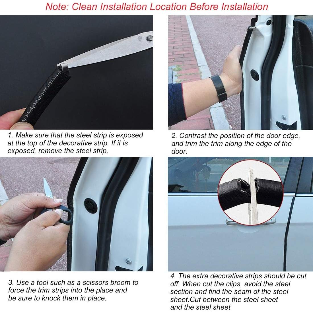 Protector de Borde de Puerta Universal CloudBuyer 10m Negro