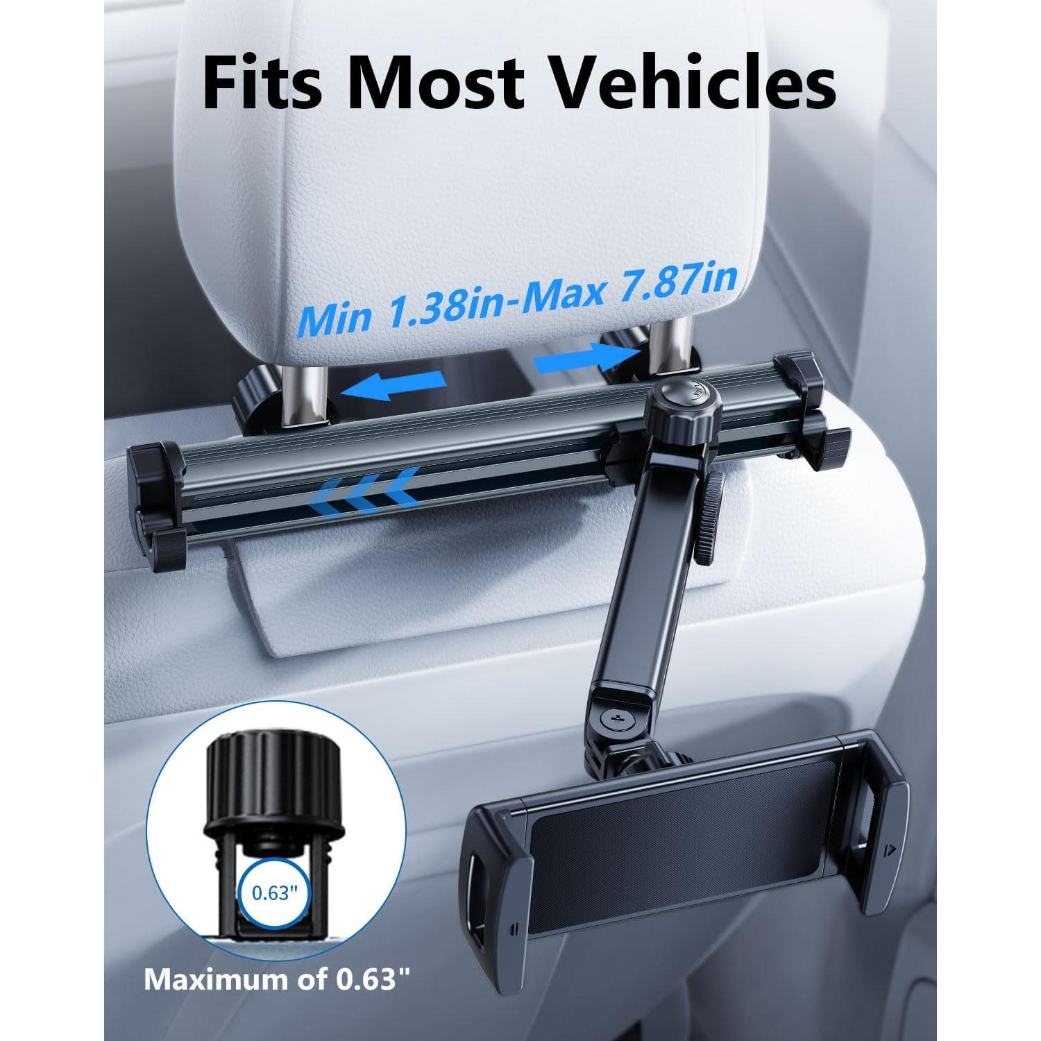 Soporte para Tableta en Reposacabezas de Coche OATSBASF Gris