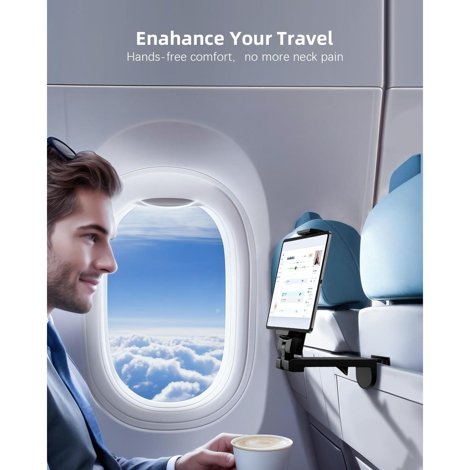 Soporte de Tableta para Viajes Nediea 360° Ajustable Negro