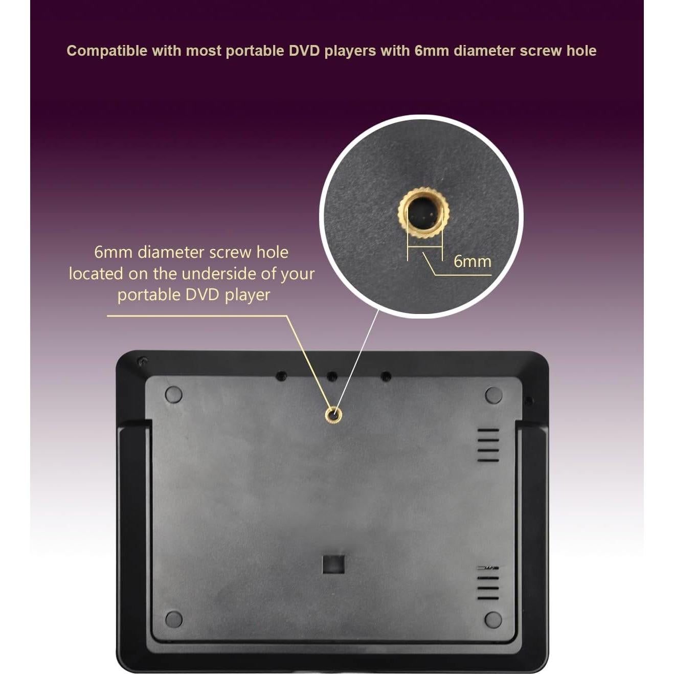 Soportes de Reposacabezas para DVD Portátil SYNAGY - 2 Juegos