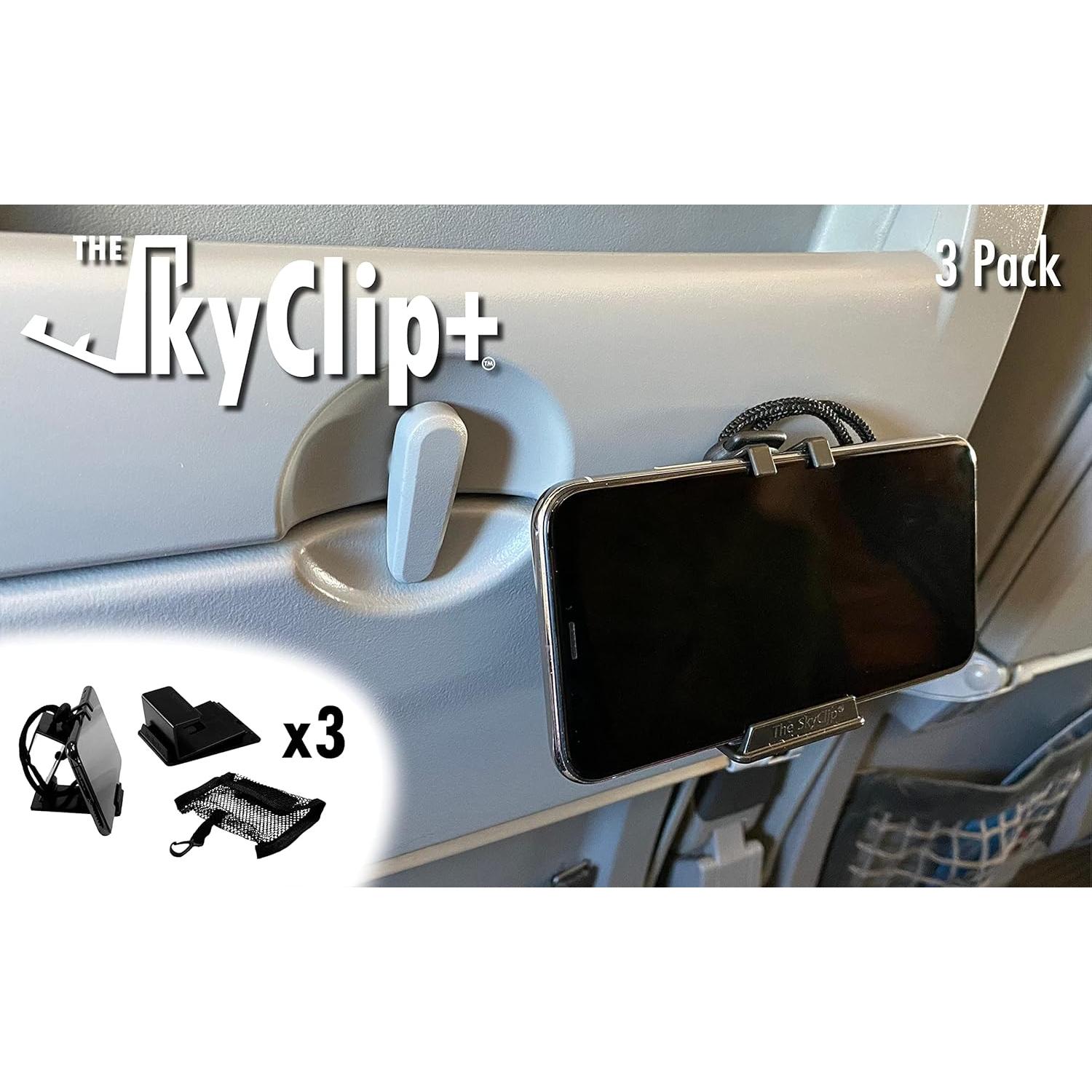 Soporte para Teléfono SkyClip+ Negro - 3 Paquete, Viajes y Oficina