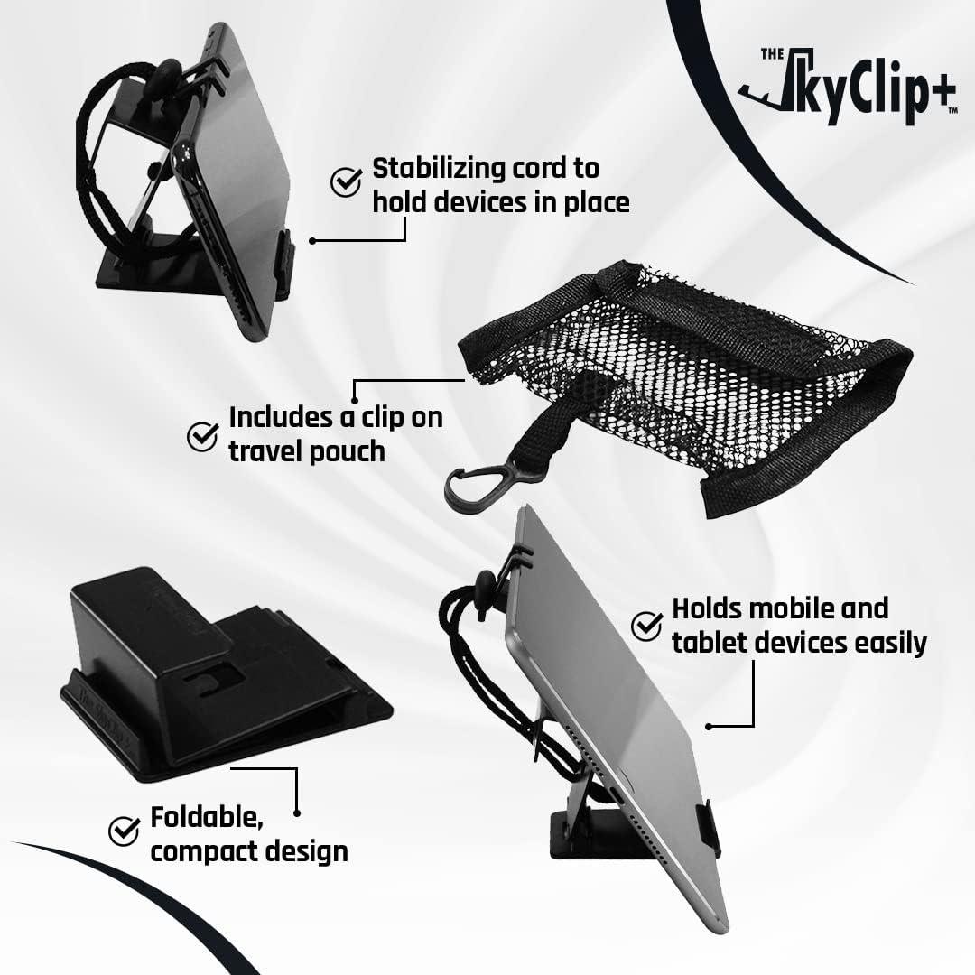 Soporte para Teléfono SkyClip+ Negro - 3 Paquete, Viajes y Oficina