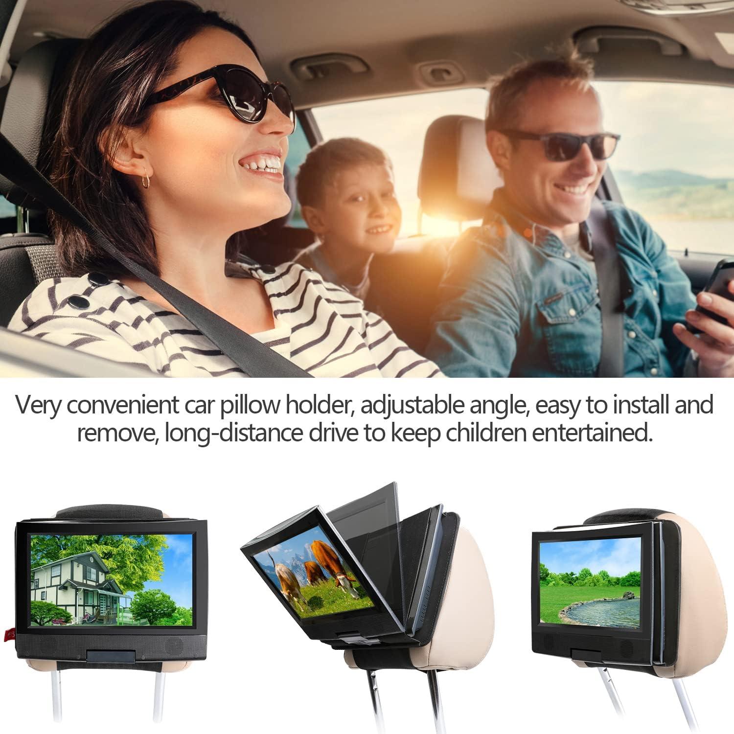 Soporte para Reproductor de DVD Qenker para Reposacabezas 7-12"