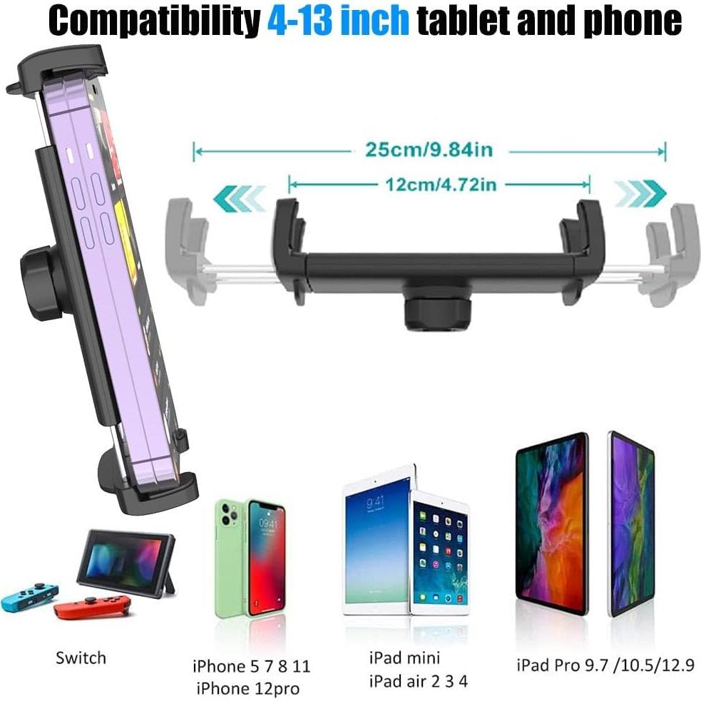 Soporte para Tableta en Reposacabezas Tesla Cuxwill 4-13"