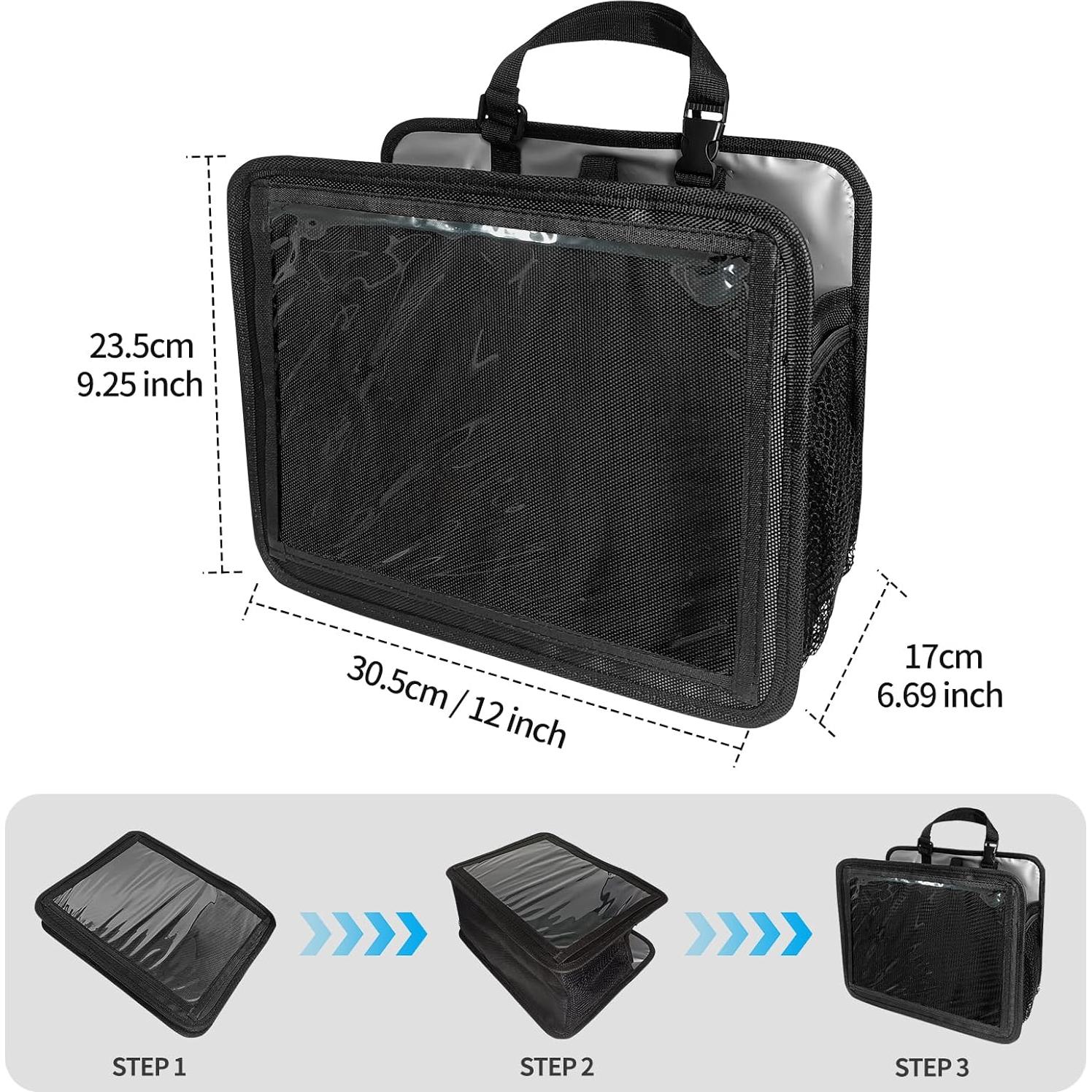 Organizador de Asiento de Automóvil TDOFYH Negro 30.5x23.5x17 cm