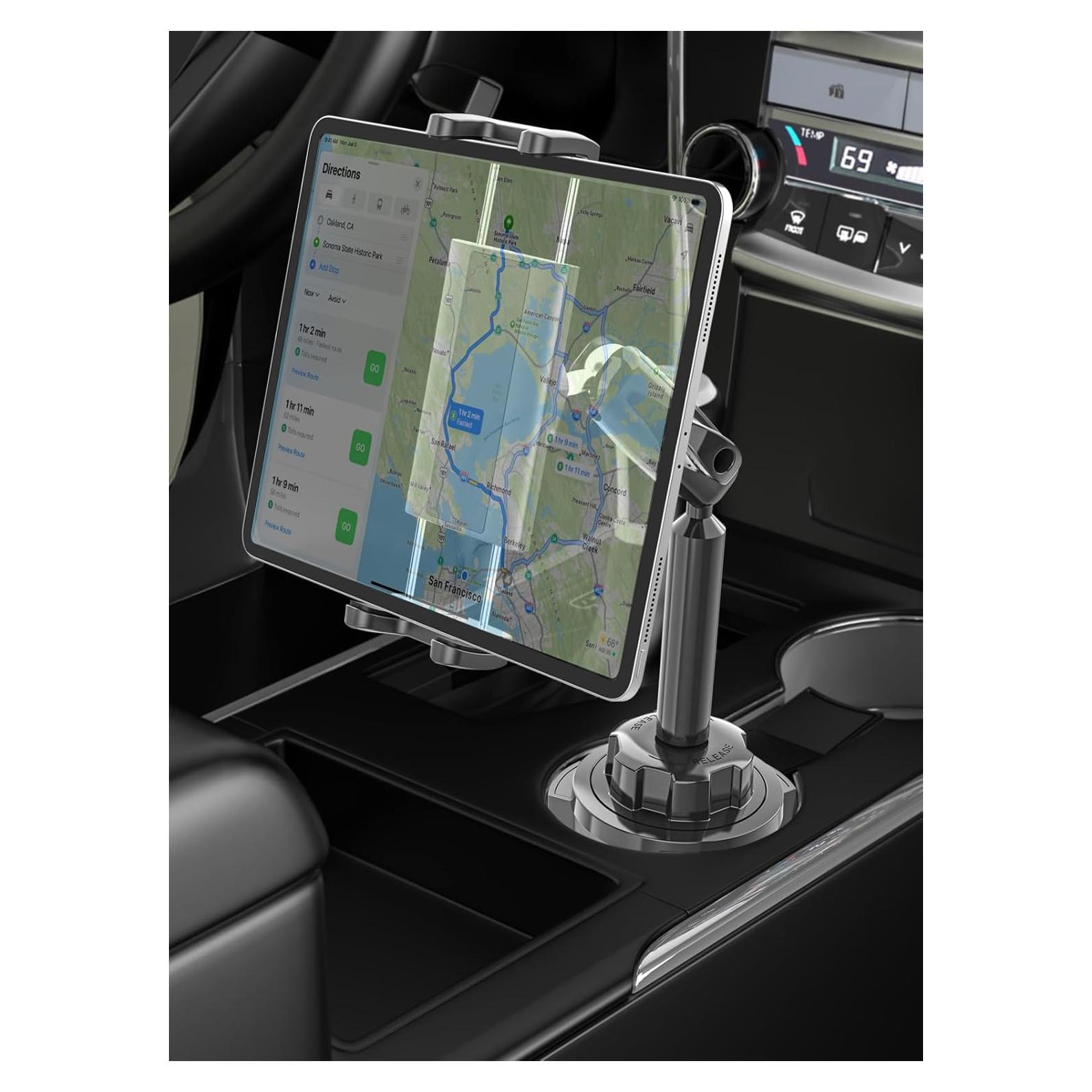 Soporte para Tablet en Portavasos Coche LYFICCS 4.7-12.9"