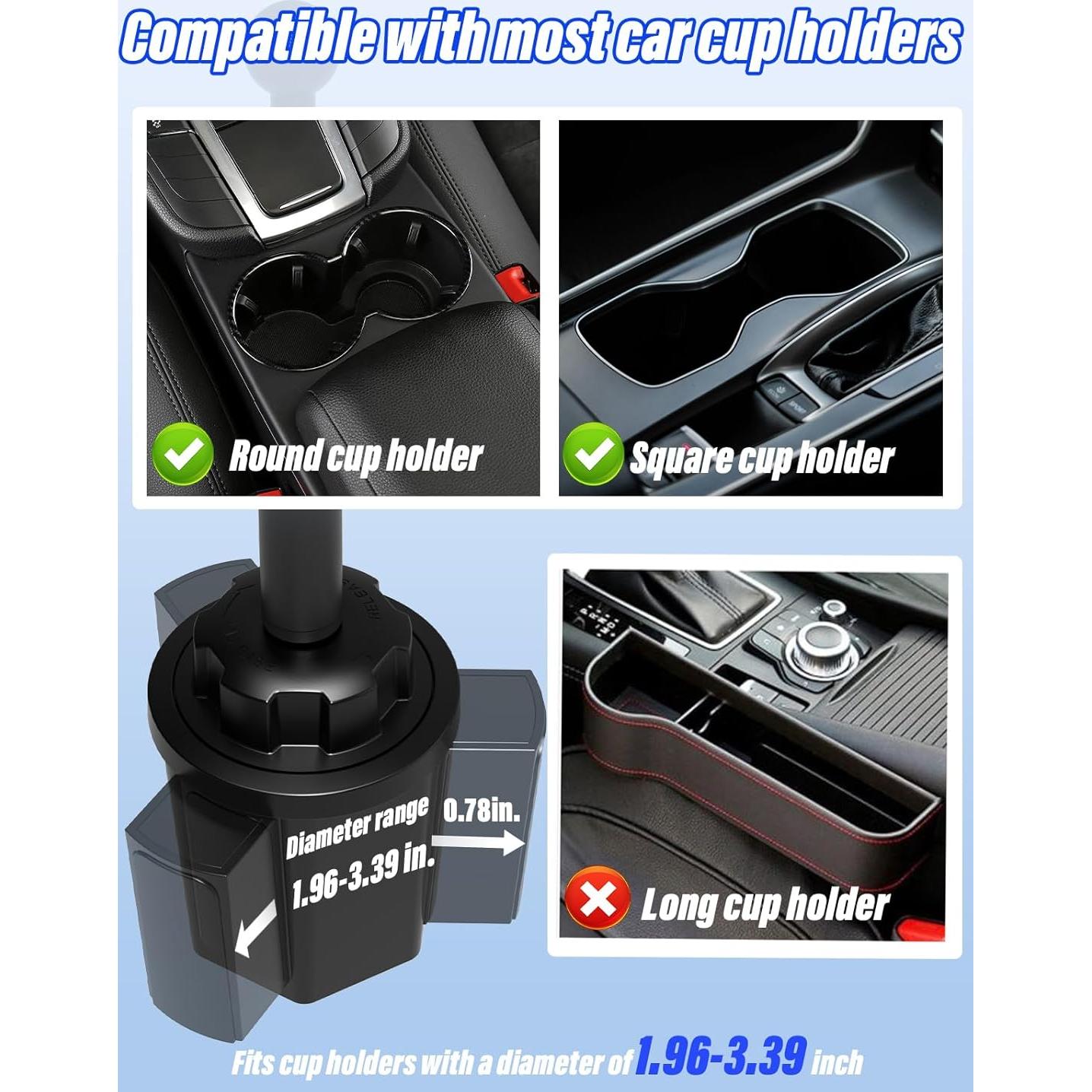 Soporte para Tablet en Portavasos Coche LYFICCS 4.7-12.9"