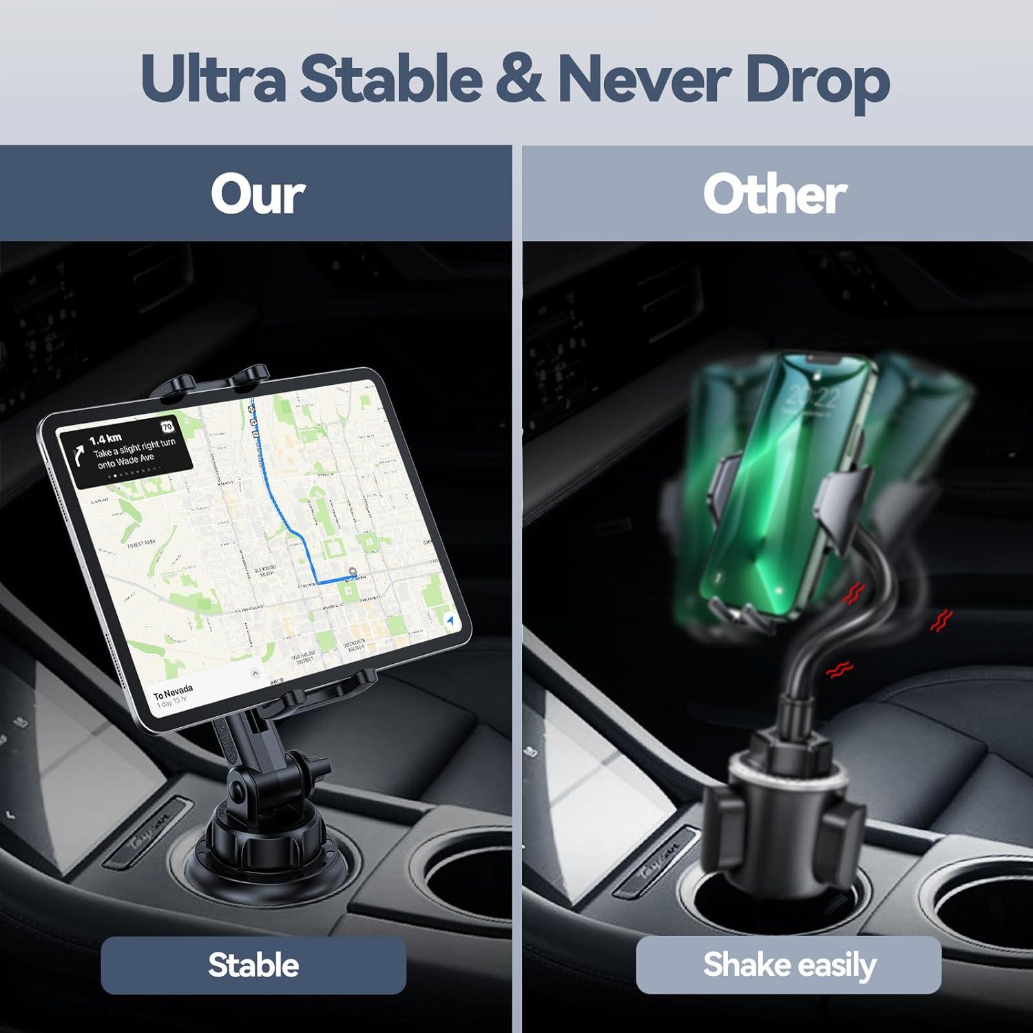 Soporte Universal para Tablet en Portavasos BOOMVATO 4.7-12.9"