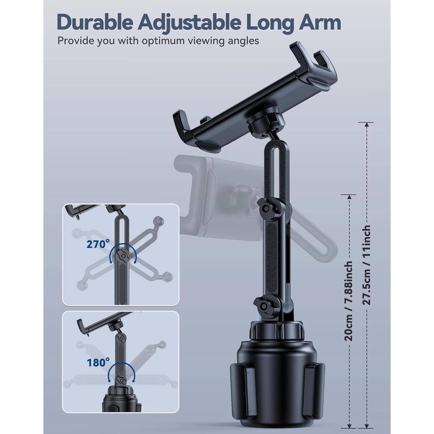 Soporte Universal para Tablet en Portavasos BOOMVATO 4.7-12.9"