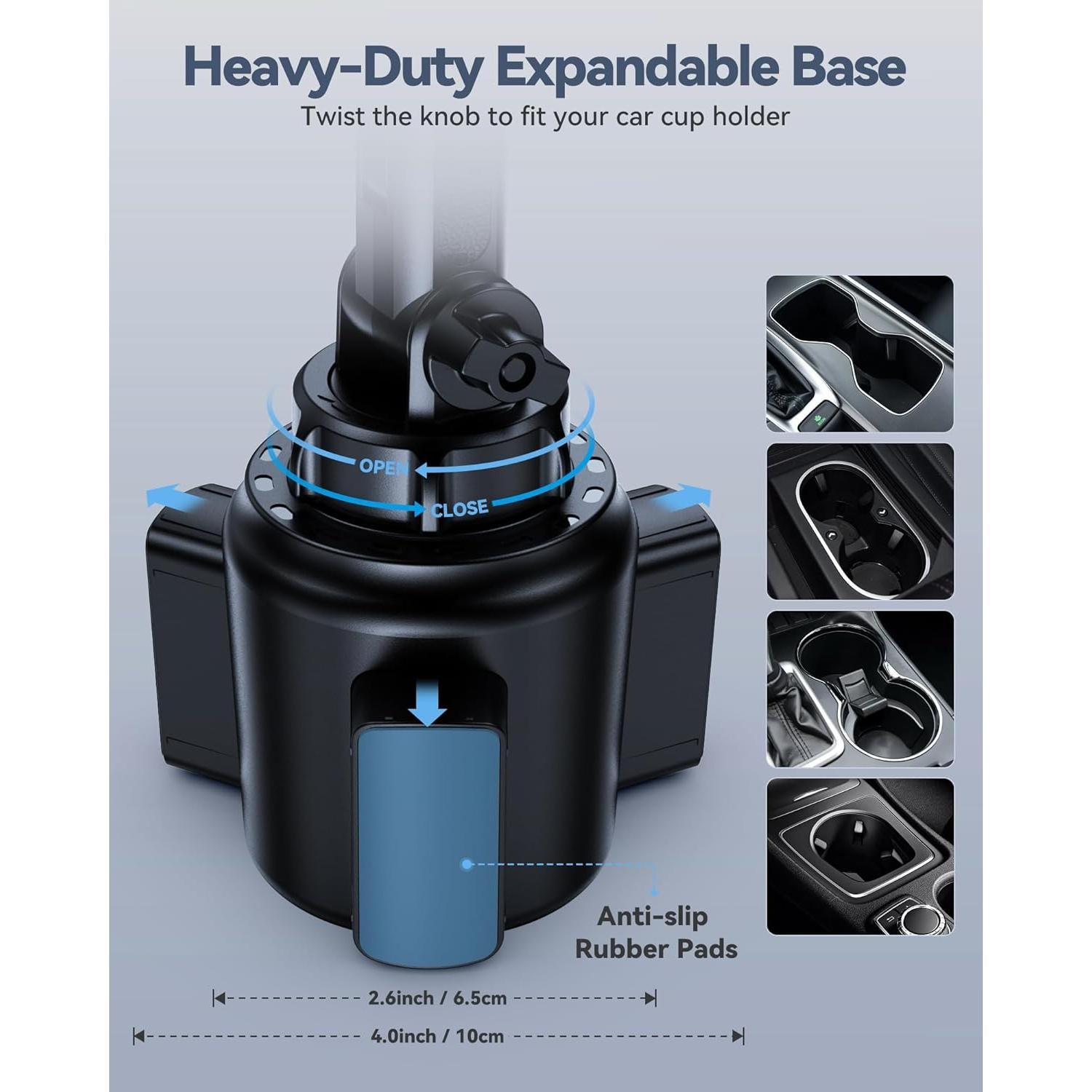 Soporte Universal para Tablet en Portavasos BOOMVATO 4.7-12.9"