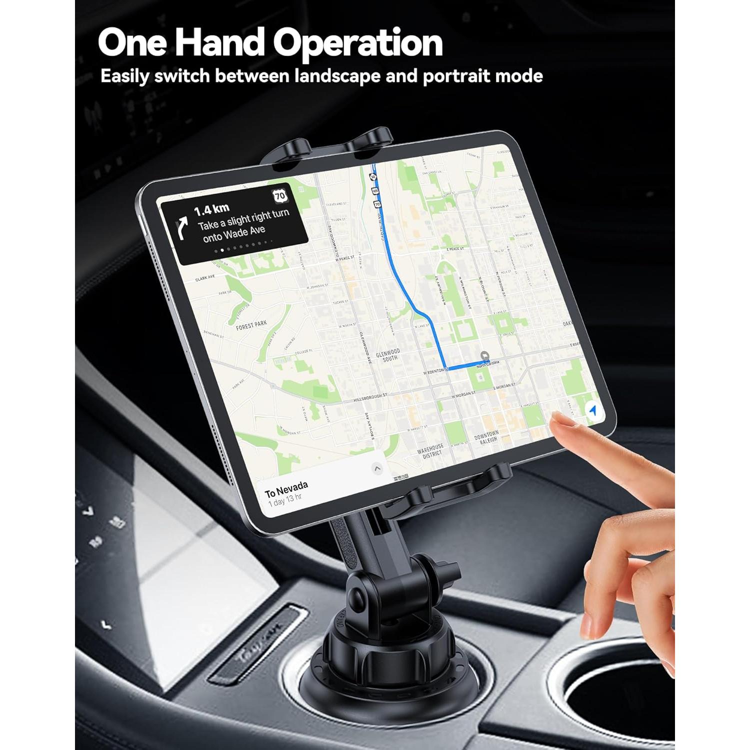 Soporte Universal para Tablet en Portavasos BOOMVATO 4.7-12.9"