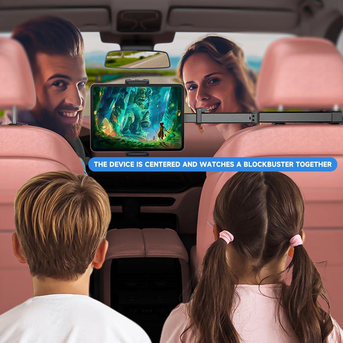 Soporte de Tableta para Reposacabezas de Coche KHGUZ Negro