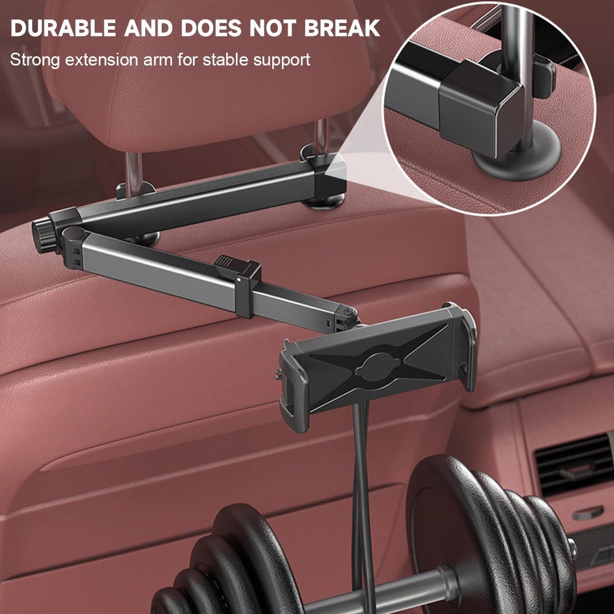 Soporte de Tableta para Reposacabezas de Coche KHGUZ Negro