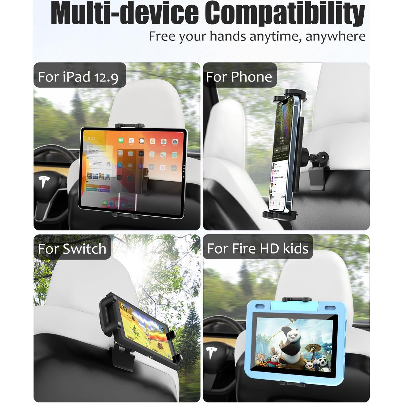 Soporte de Tableta para Asiento Trasero Tesla Model 3/Y - Wukanleng