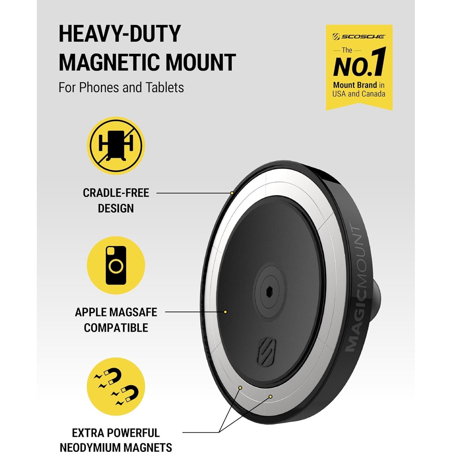 Soporte Magnético para Coche Scosche MagicMount Pro HD