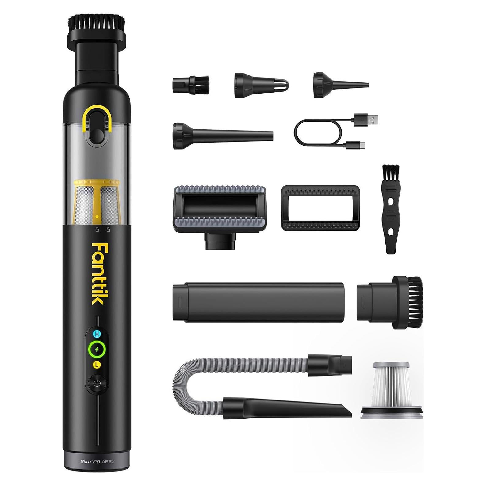 Aspiradora de Coche Inalámbrica Fanttik Slim V10 Apex 4 en 1