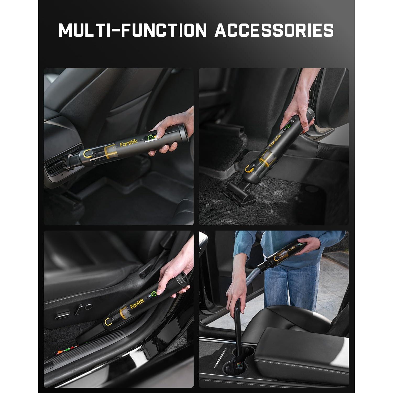 Aspiradora de Coche Inalámbrica Fanttik Slim V10 Apex 4 en 1