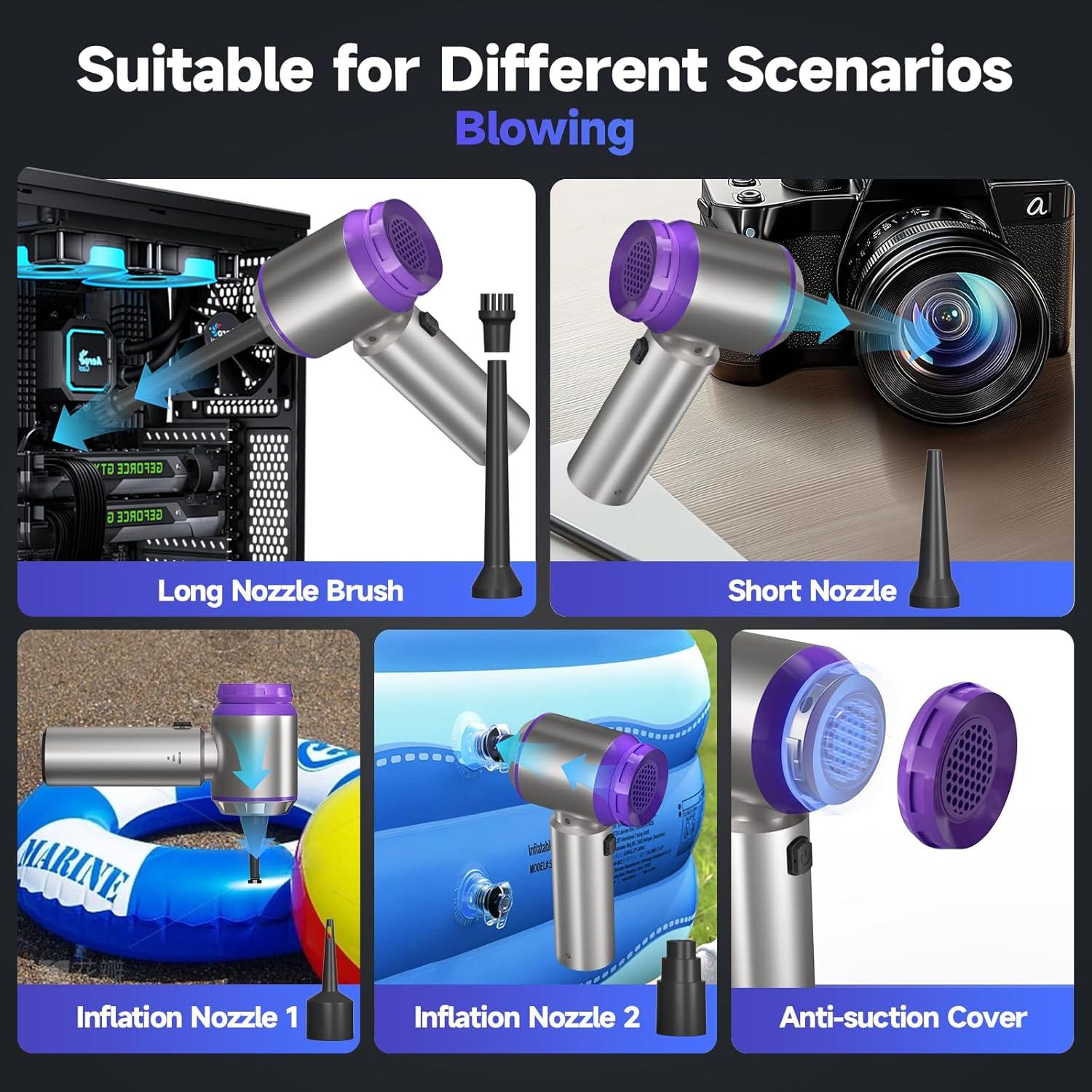 Aspiradora de Coche Portátil AIPROIN HL-127Pro 22000PA Inalámbrica