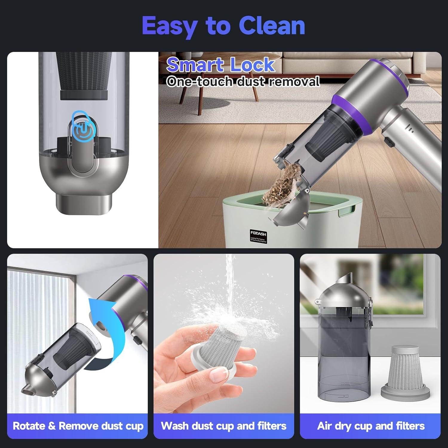 Aspiradora de Coche Portátil AIPROIN HL-127Pro 22000PA Inalámbrica