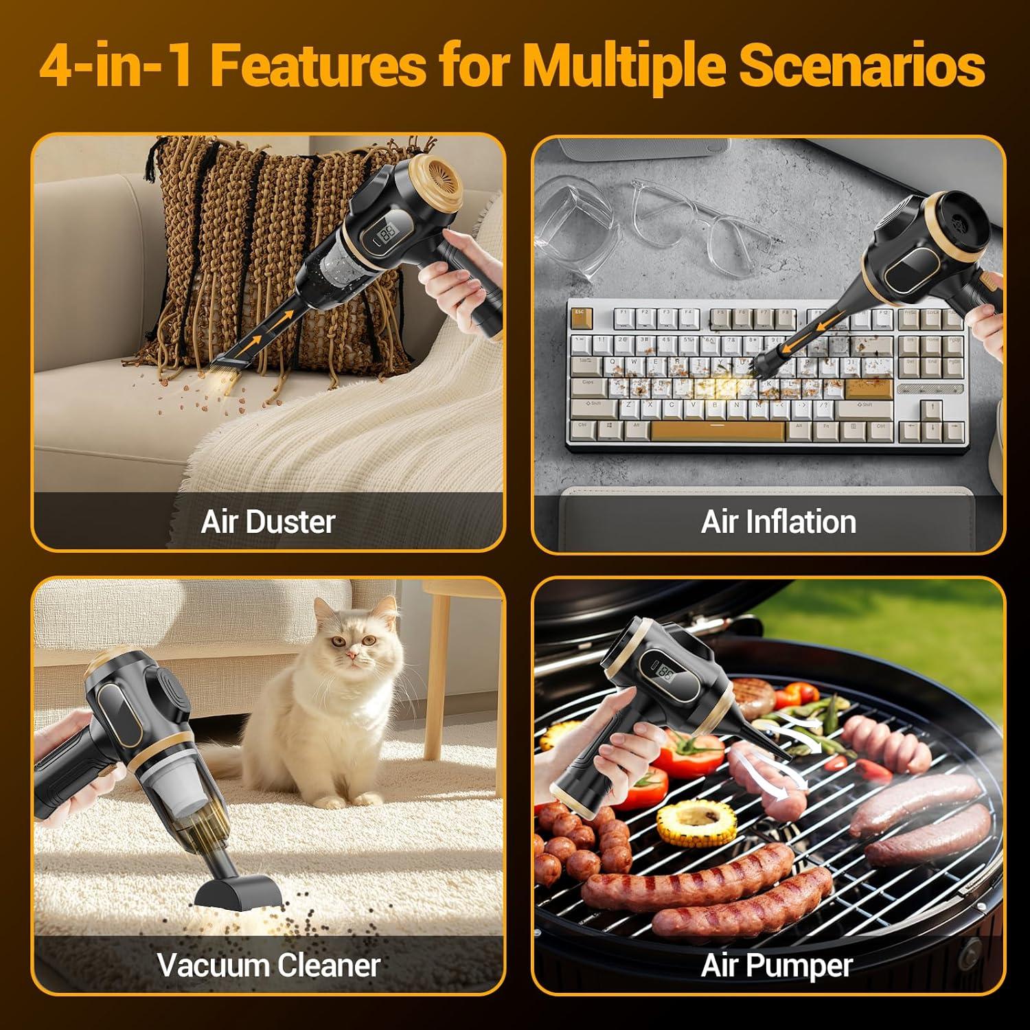 Aspiradora de Coche Portátil Scstartx XCQ-1308 Inalámbrica 20W