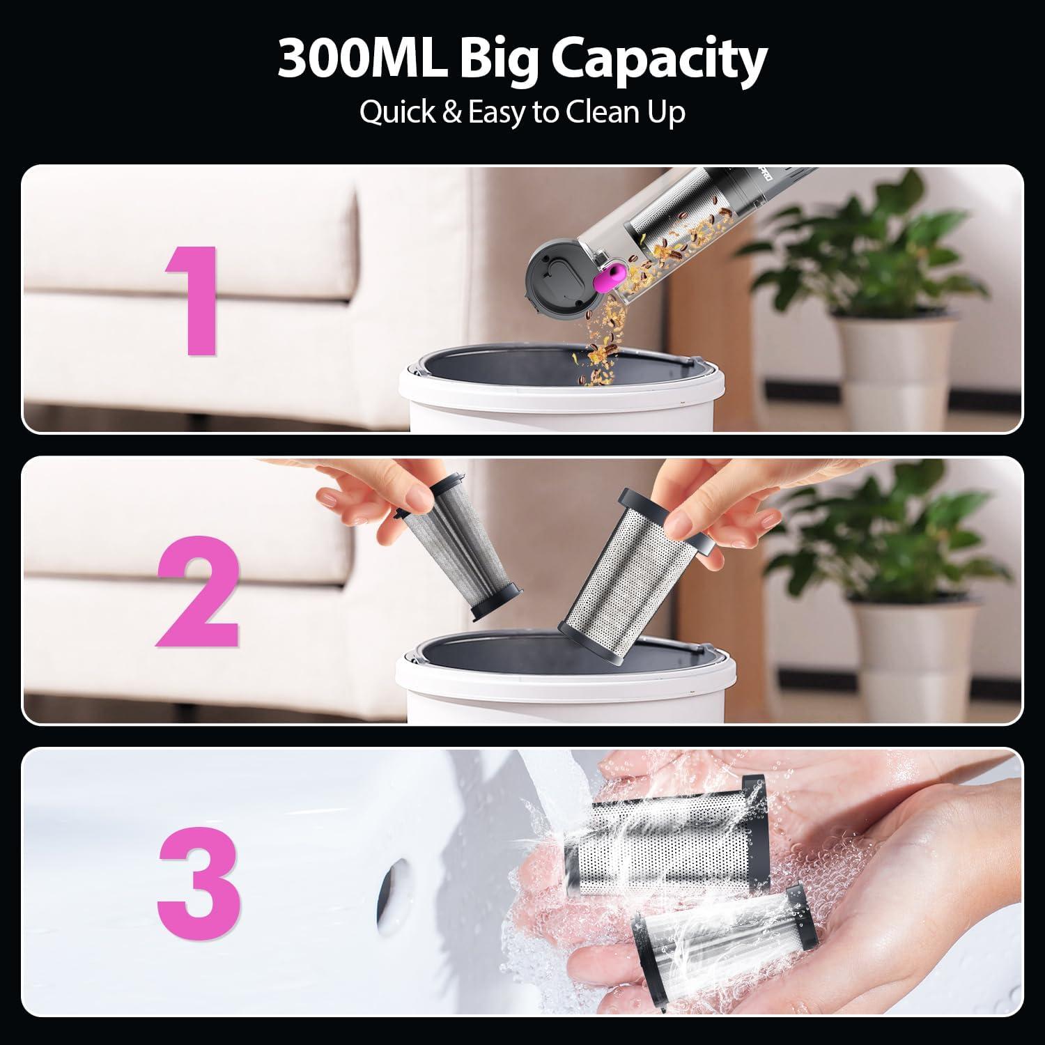 Aspiradora de Mano Inalámbrica YTE PRO VC-D17B 25000Pa Violeta