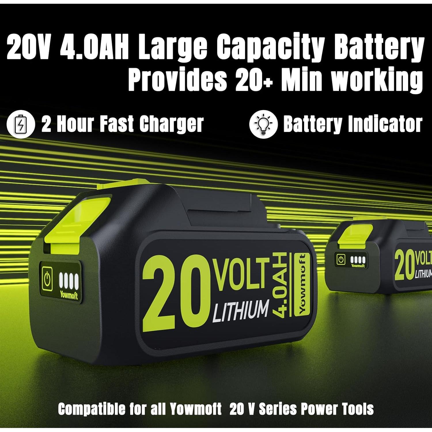 Aspiradora de Taller Inalámbrica Yowmoft 4 Galones 16 Kpa