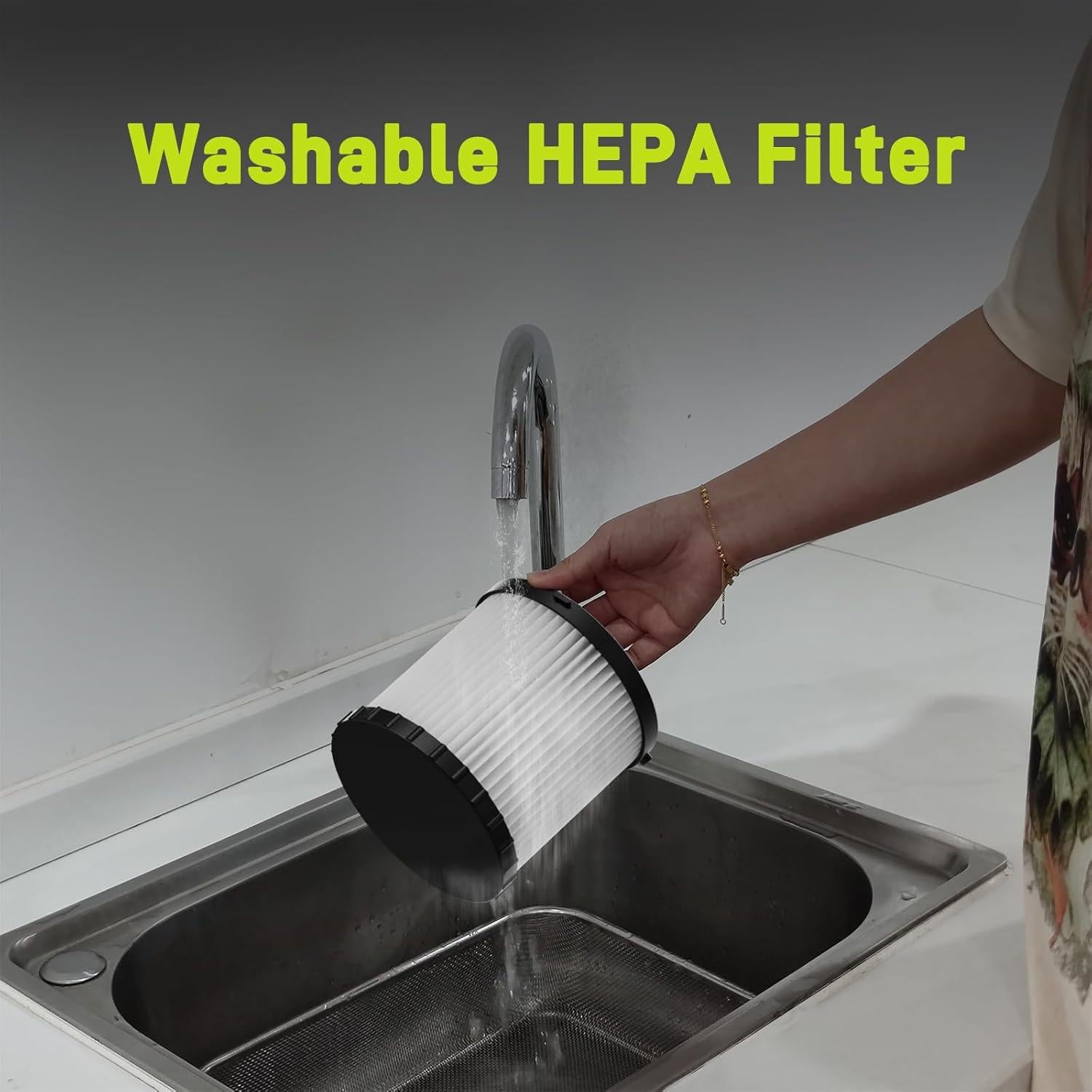 Aspiradora de Taller Inalámbrica Yowmoft 4 Galones 16 Kpa