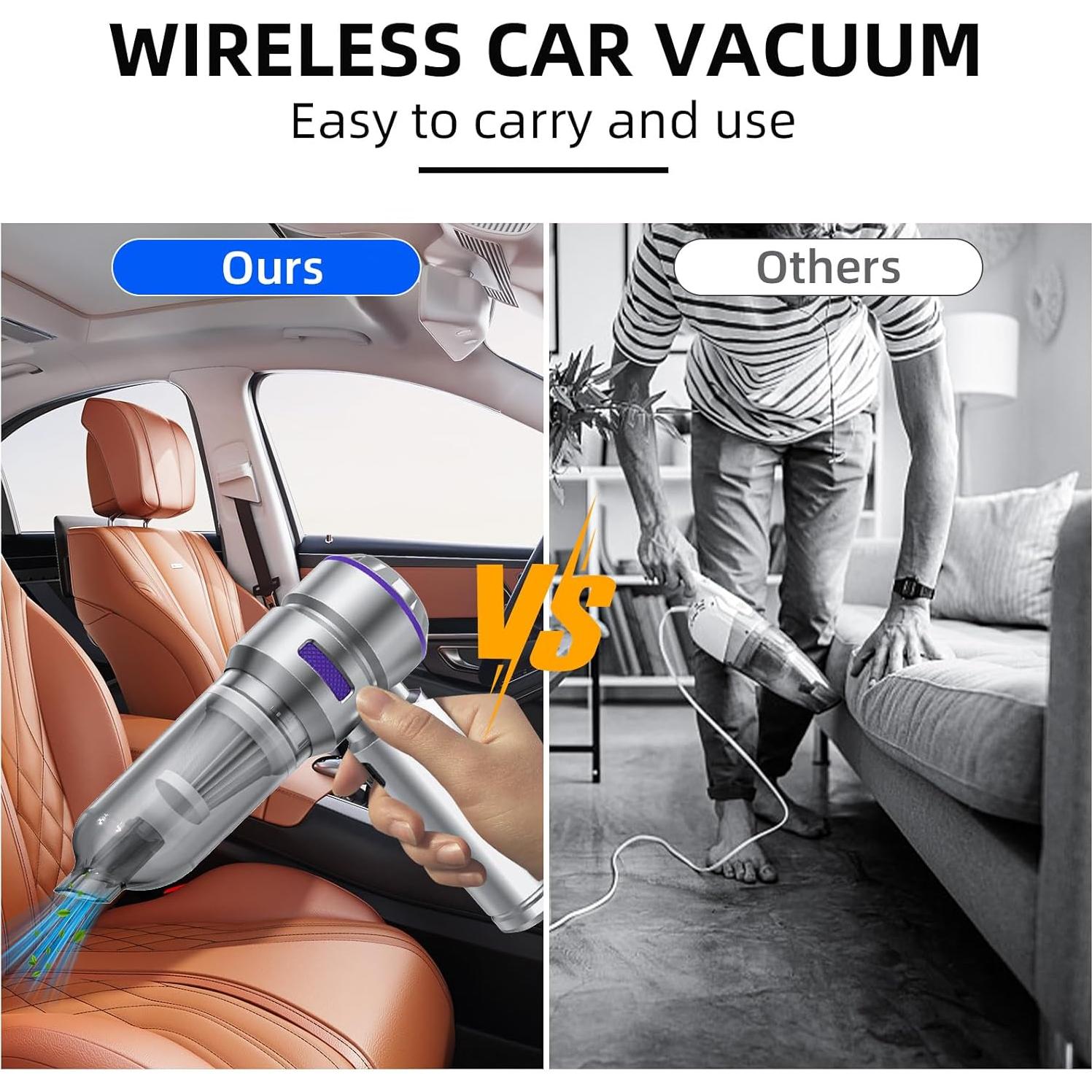 Aspiradora de Coche Portátil WINWEND ZZXUS-VC-6659 4 en 1 22000PA