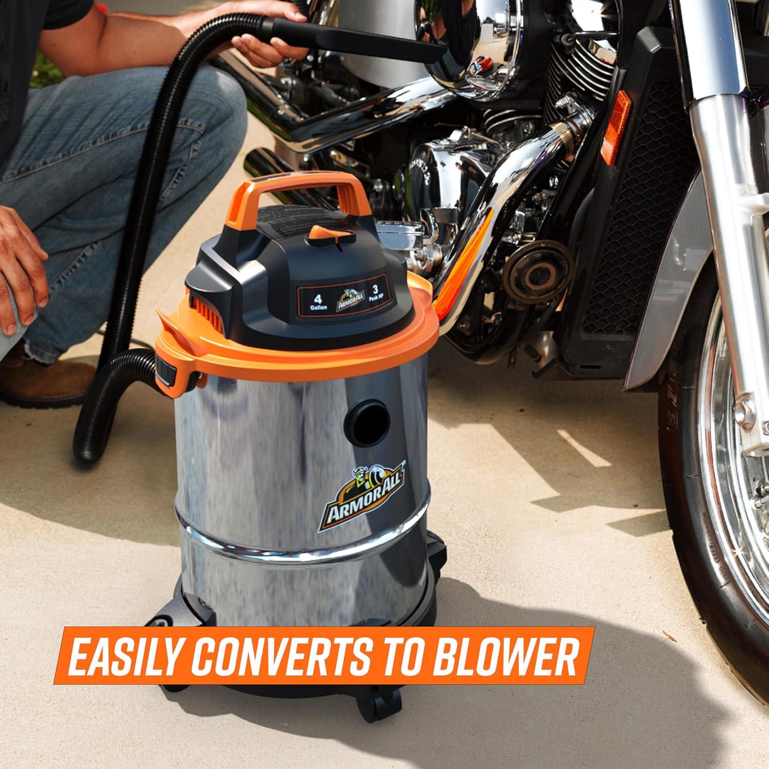 Aspiradora Húmeda/Seca Armor All VO408S 4 Galones 900W