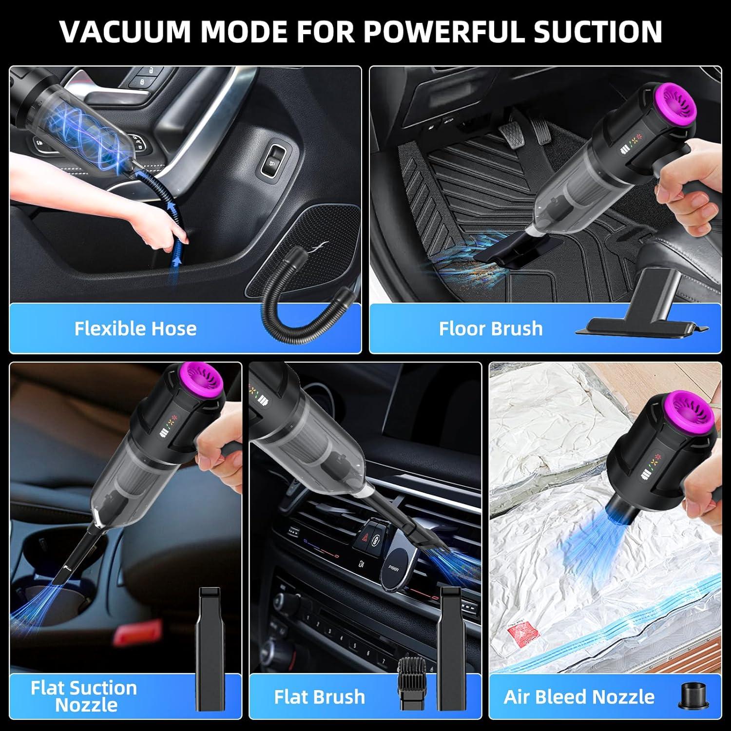 Aspiradora de Mano Kimdog CY109 18000PA Sin Cable Portátil