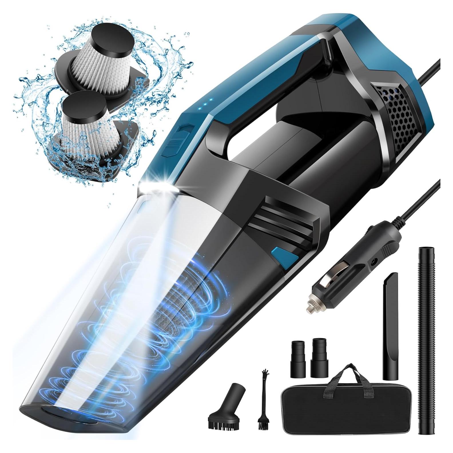 Aspiradora de Coche Blestan LT-114 12V 0.35L con Luz LED