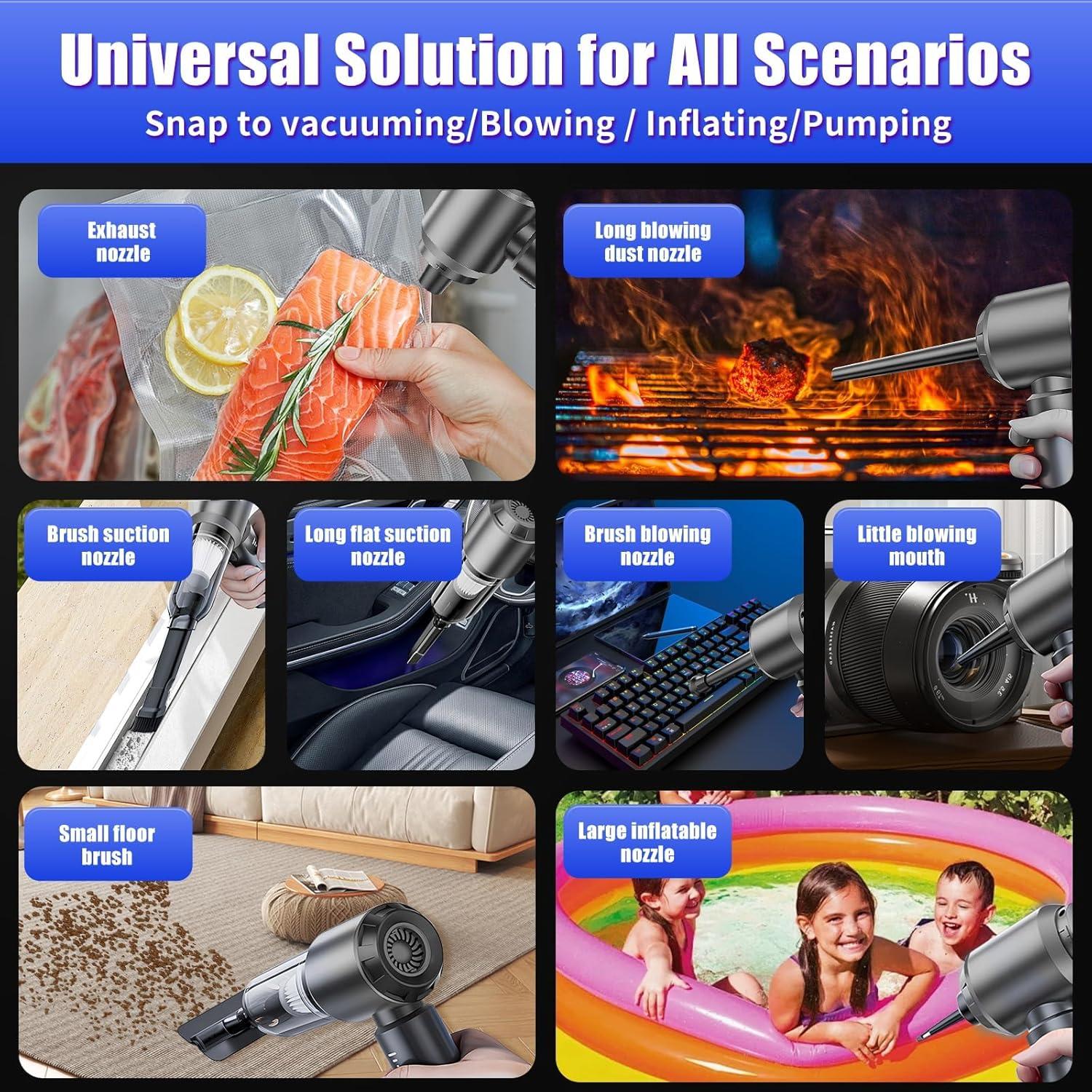 Aspiradora de Mano Inalámbrica DYNGSHOO UP1981 200W 21000PA