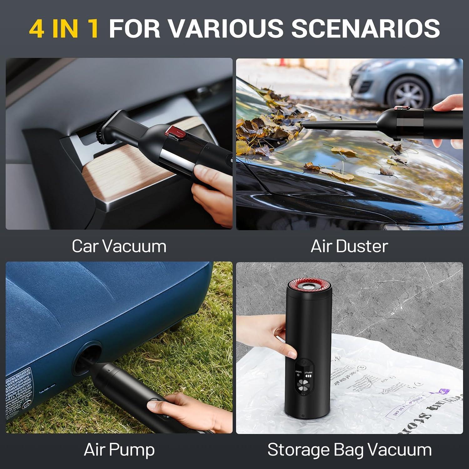 Aspiradora de Mano Nuanho NO-VC01 15000Pa Inalámbrica 4-en-1