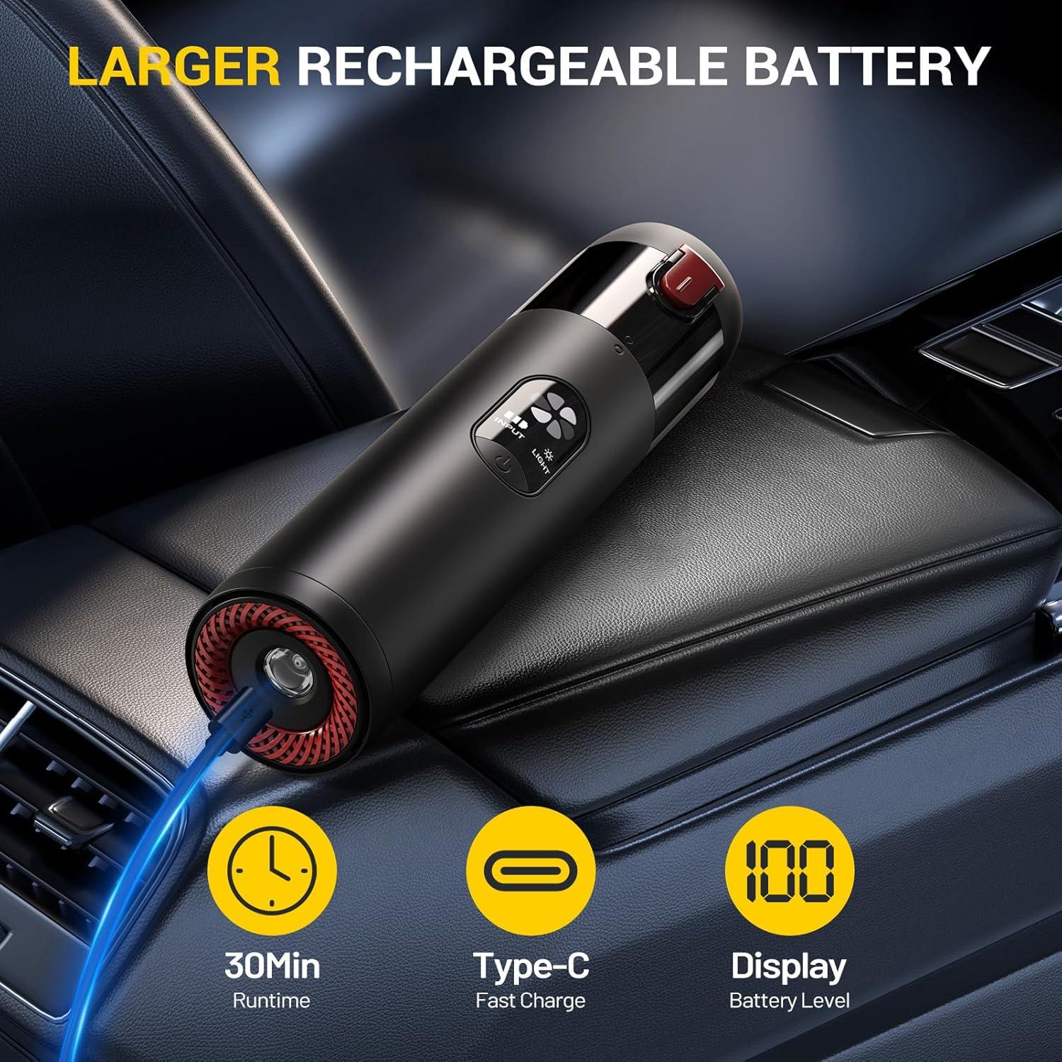 Aspiradora de Mano Nuanho NO-VC01 15000Pa Inalámbrica 4-en-1