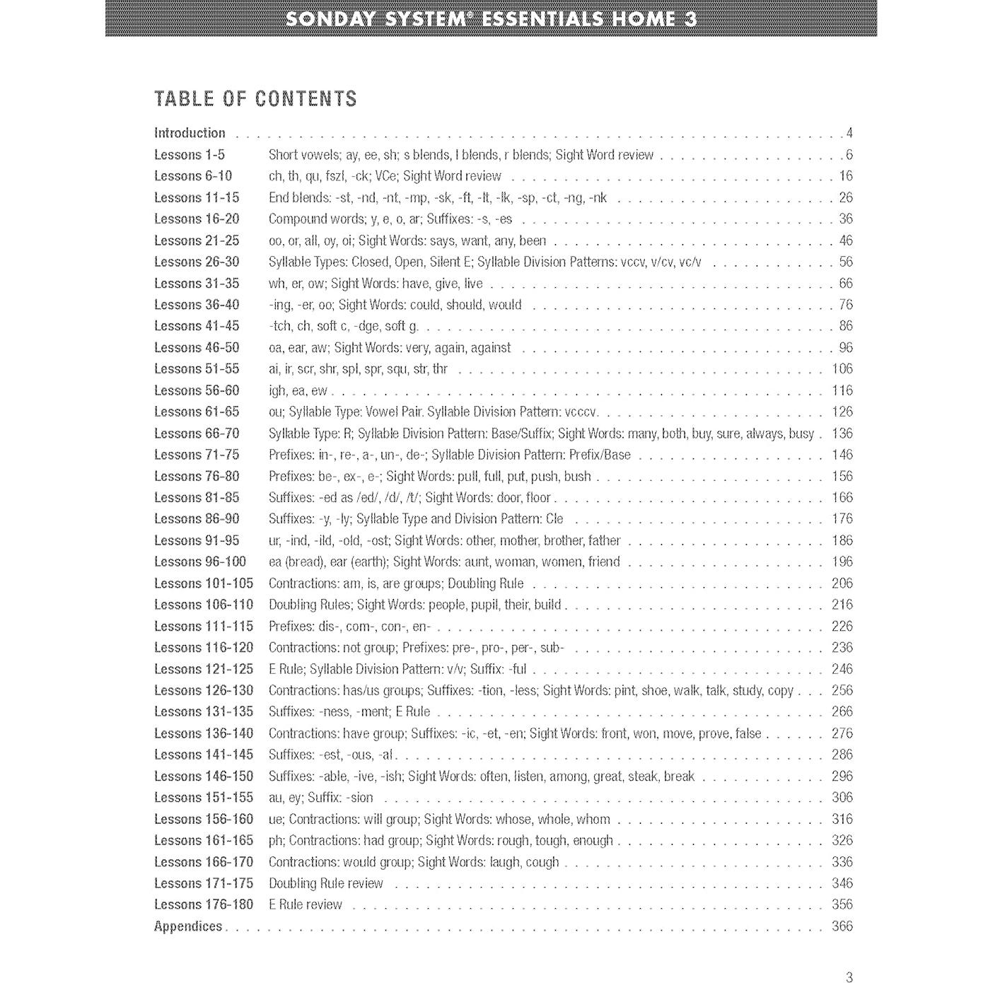 Grade 3 Sonday Systems Essential Home