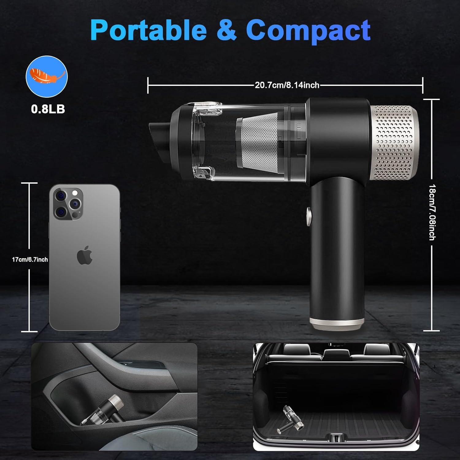 Aspiradora de Mano JIEFNGD LT-135 Inalámbrica 16000Pa