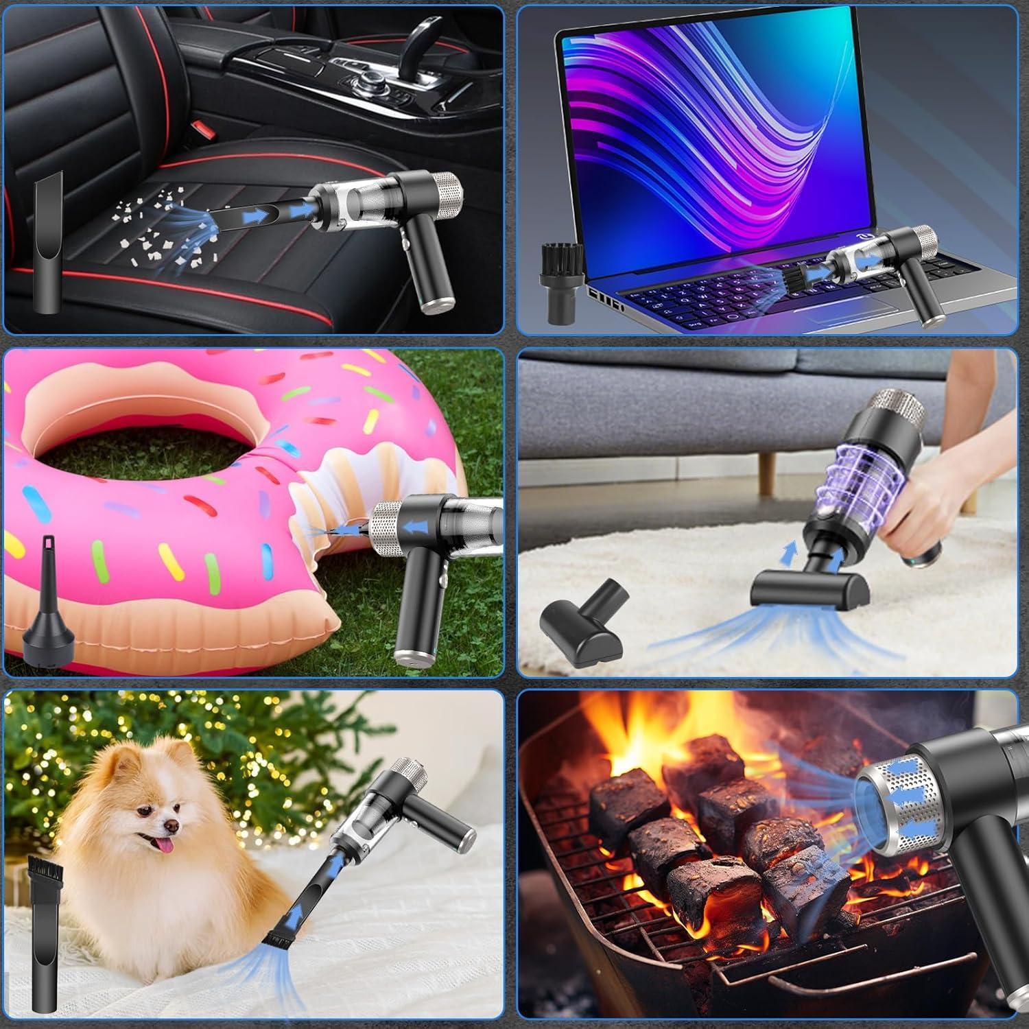 Aspiradora de Mano JIEFNGD LT-135 Inalámbrica 16000Pa