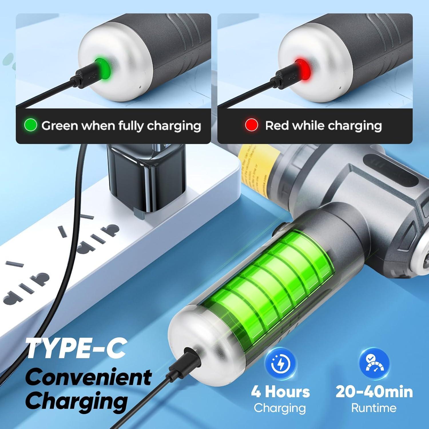 Aspiradora de Coche Inalámbrica SakerPlus SW-109 4 en 1 17500Pa
