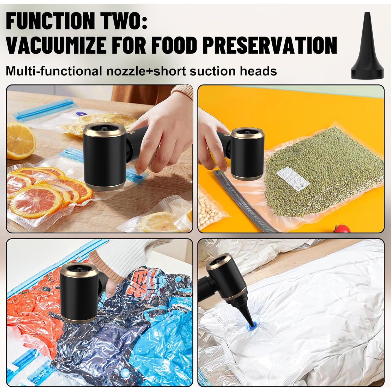 Aspiradora de Mano Inalámbrica LAZYROSY 12000PA 4 en 1